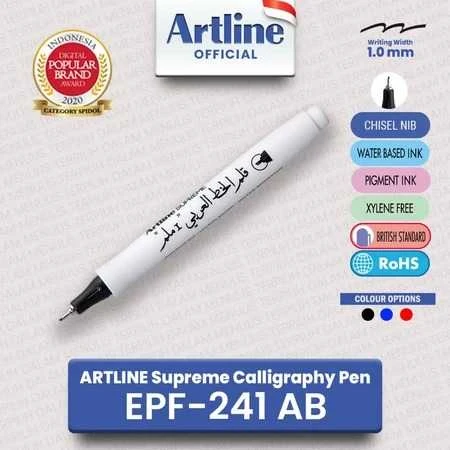 Ballpoint Calligraphy Artline / Pen Lettering Arabic EPF / Pulpen Kaligrafi Hitam